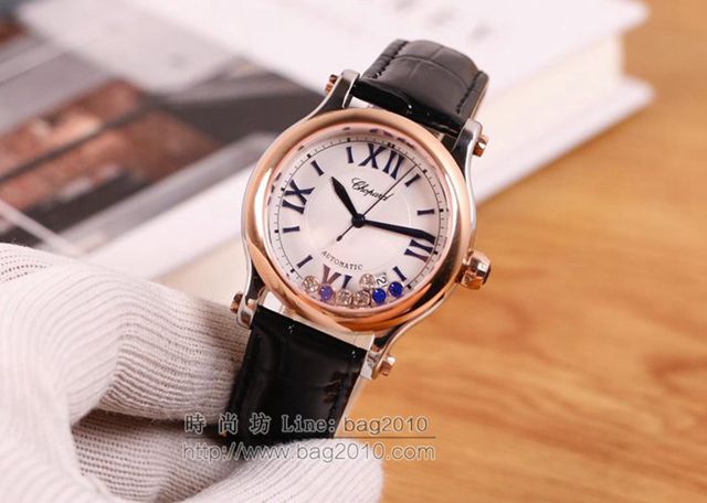 Chopard手錶 蕭邦機械女表 HAPPY SPORT MEDIUM AUTOMATIC系列 278559-3001 蕭邦女士腕表  hds1846